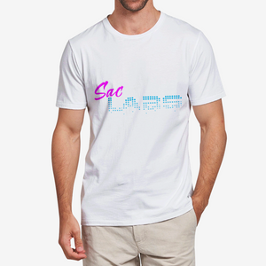 Sac Labs White Heavy Cotton Adult T-Shirt